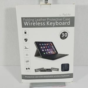 Ipad Air Folding Leather Case Wireless Keyboard